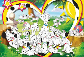 Desenhos de 101 Dalmatian Jigsaw Puzzle para colorir