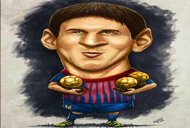 Messi Cartoon Jigsaw