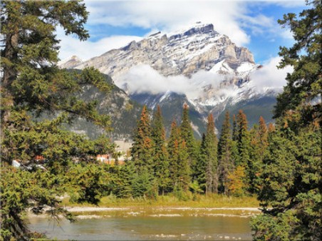 Mountains and Pines Jigsaw Puzzle