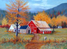 Pretty Farm Art Jigsaw Puzzle