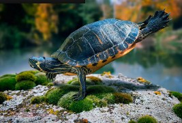 Turtle Doing push ups