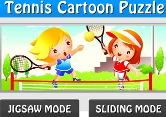 Tennis Cartoon Puzzle