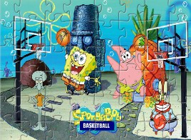 Spongebob Basketball Puzzle