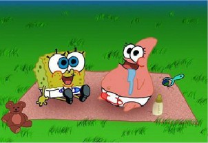 Spongebob and Patrick baby