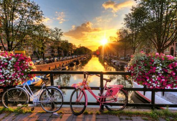 Beautiful Amsterdam Sunrise Jigsaw Puzzle