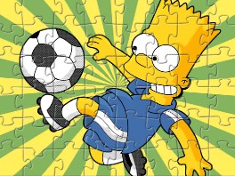 Bart Soccer Kick Puzzle