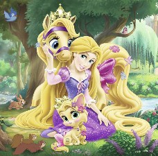 Rapunzel and her Pets