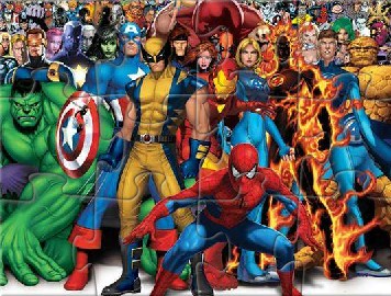 Fighting Heroes Jigsaw