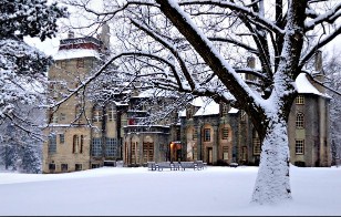 Fonthill Castle in Winter Pennsylvania USA