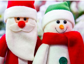 Santa And Snowman Jigsaw Puzzle