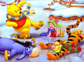 Winnie the pooh Ice party