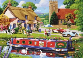 Boat Inn Charles Wysocki Jigsaw Puzzle