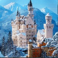 Neuschwanstein Castle Winter Jigsaw Puzzle