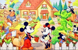 Mikey and Minnie Spring Garden