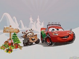 Cars Christmas Time Puzzle