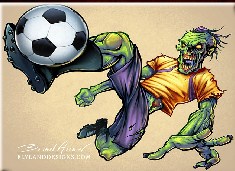 Zombie Soccer Mascot Puzzle