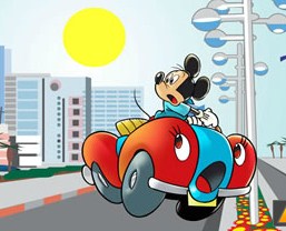 Mickey Car Puzzle