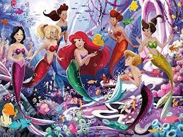 Desenhos de Ariel and her sisters Jigsaw Puzzle para colorir