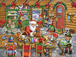 Art Santa’s Workshop Jigsaw Puzzle