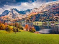 Autumn Grundlsee Lake Jigsaw Puzzle