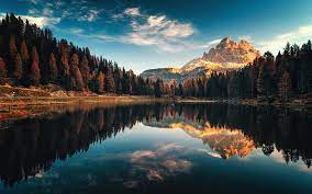 Autumn Lake Antorno, Dolomite Jigsaw Puzzle