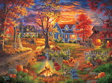 Autumn Village Jigsaw Puzzle