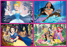 Desenhos de Beauty Disney Princesses Jigsaw Puzzle 4 para colorir