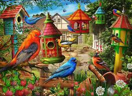 Bird House Gardens Jigsaw Puzzle