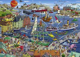 Birgit Tanck: Seaport Jigsaw Puzzle