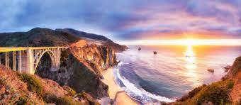 Bixby Bridge Sunset Jigsaw Puzzle