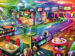 Blacklight Bowling Jigsaw Puzzle