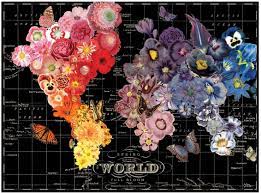 Bloom World Map Puzzle Jigsaw