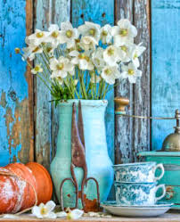 Blue Vase Bouquet Jigsaw Puzzle