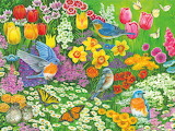 BlueBird Garden Jigsaw Puzzle