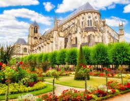 Desenhos de Bourges Cathedral Jigsaw Puzzle para colorir