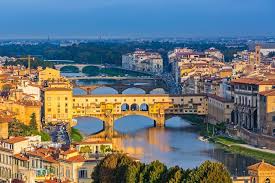 Desenhos de Bridge Ponte Vecchio, Scenery Florence Italy Jigsaw Puzzle para colorir