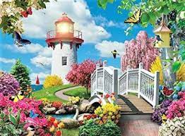 Bridge to the LightHouse Jigsaw Puzzle