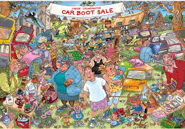 Desenhos de Car Boot Sale Jigsaw Puzzle para colorir