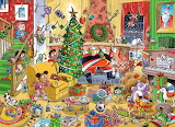 Desenhos de Catching Santa Jigsaw Puzzle para colorir