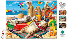 Cats Beachcomber Jigsaw Puzzle