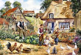 Children In The Vegetable Garden Jigsaw Puzzle