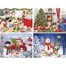 Christmas Dogs And Cats Jigsaw Puzzle