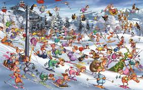 Christmas Skiing Piatnik Jigsaw Puzzle