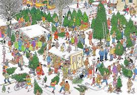 Christmas Tree Market Jigsaw Puzzle