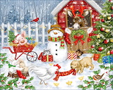 Christmas on the Farm Jigsaw Puzzle