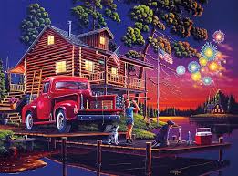 Desenhos de Classic Summer Night Jigsaw Puzzle para colorir