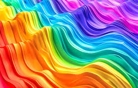 Desenhos de Color Rainbow Ripples Jigsaw Puzzle para colorir