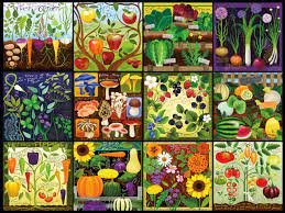 Desenhos de Colorful Harvest Jigsaw Puzzle para colorir
