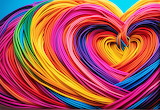 Colorful Heart Shape Jigsaw Puzzle