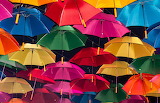 Colorful Umbrellas Jigsaw Puzzle